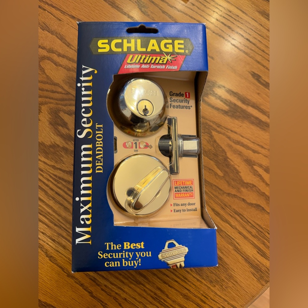 Schlage deadbolt lock